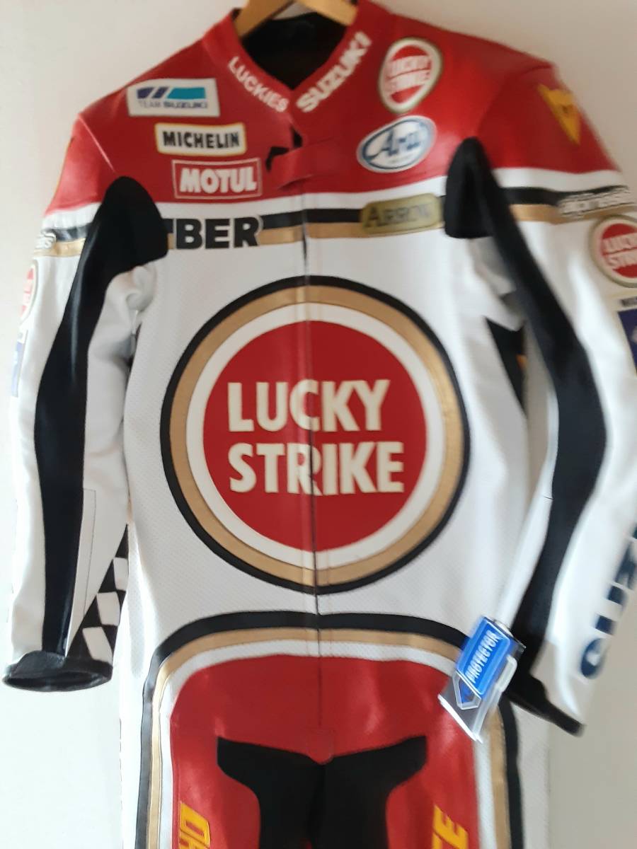 ラッキーストライク　レーシングスーツ ケビン・シュワンツ 早い者勝ち！ ラッキーストライクSUZUKI 画像 限定