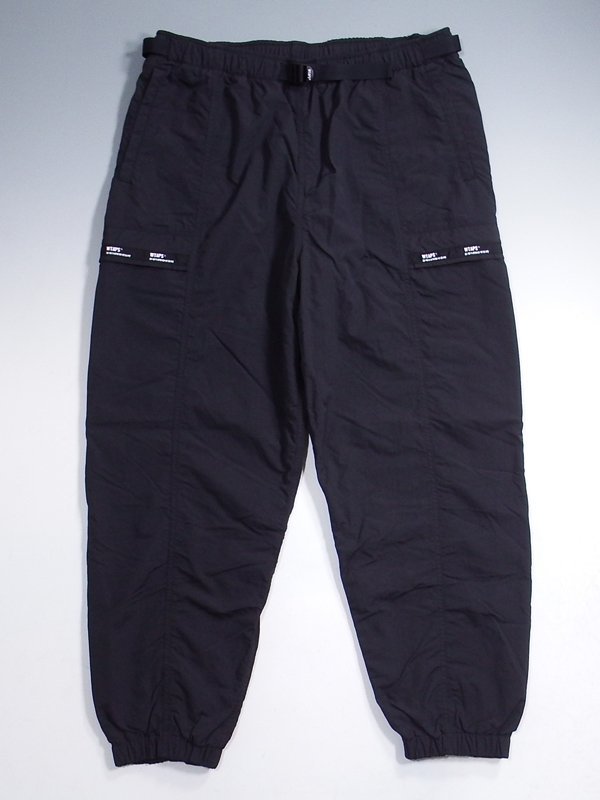 美品 22SS Wtaps TRACKS TROUSERS NYLON 01 S BLACK ダブルタップス