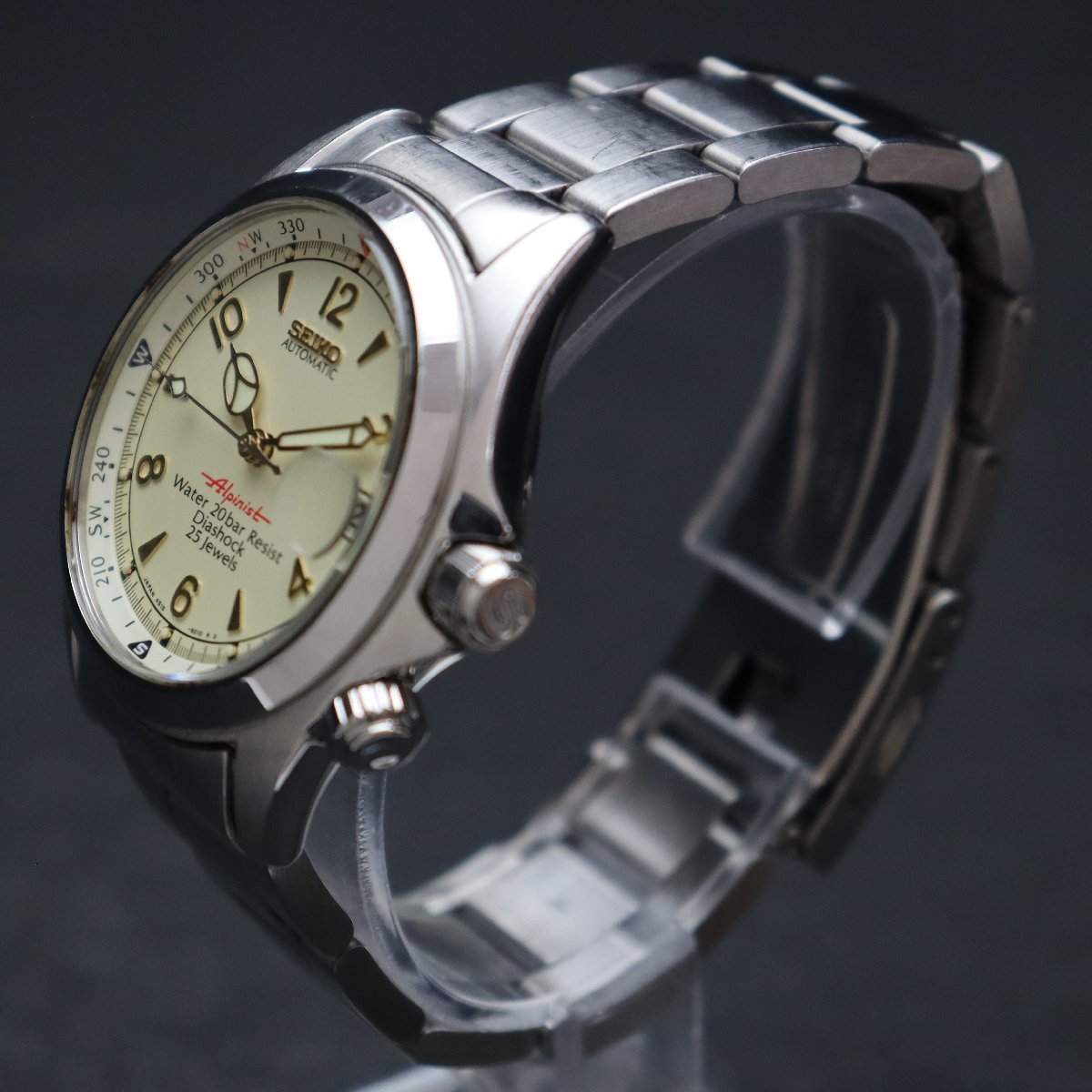 希少 SEIKO Alpinist セイコー 4Sアルピニスト 4S15-6000 自動巻き 25 