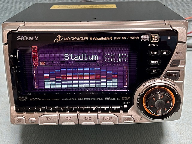 ソニー CD/MDプレイヤー WX-C70MD MDチェンジャー内蔵 1998年 当時物