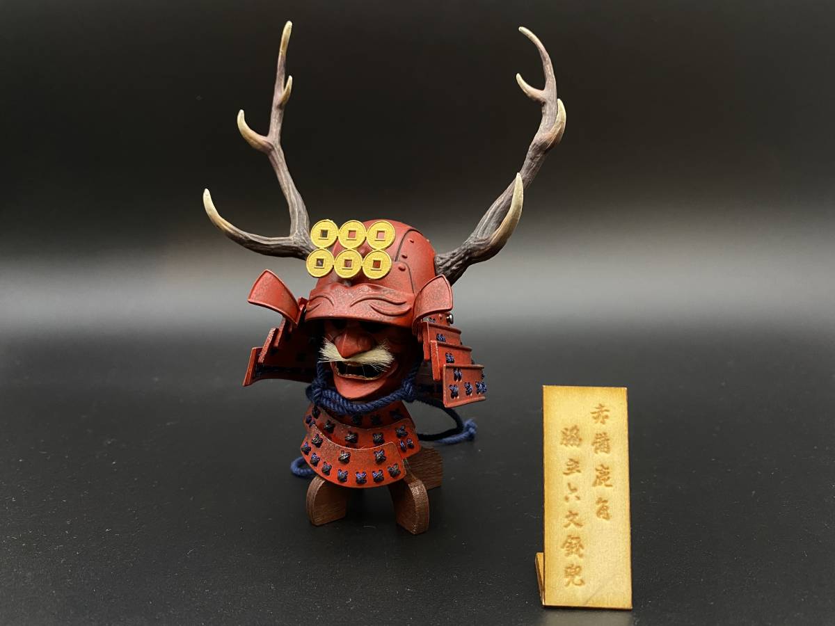 COOMODEL 赤備鹿角脇立六文銭 兜 1/6 SE032 真田幸村(ゲーム