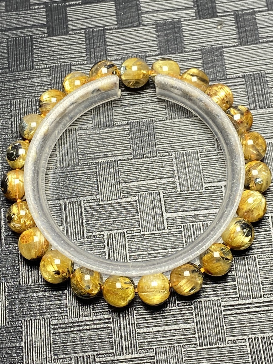 0608n778 極美品★【45A太陽花タイチンルチル】★ブレス 8mm