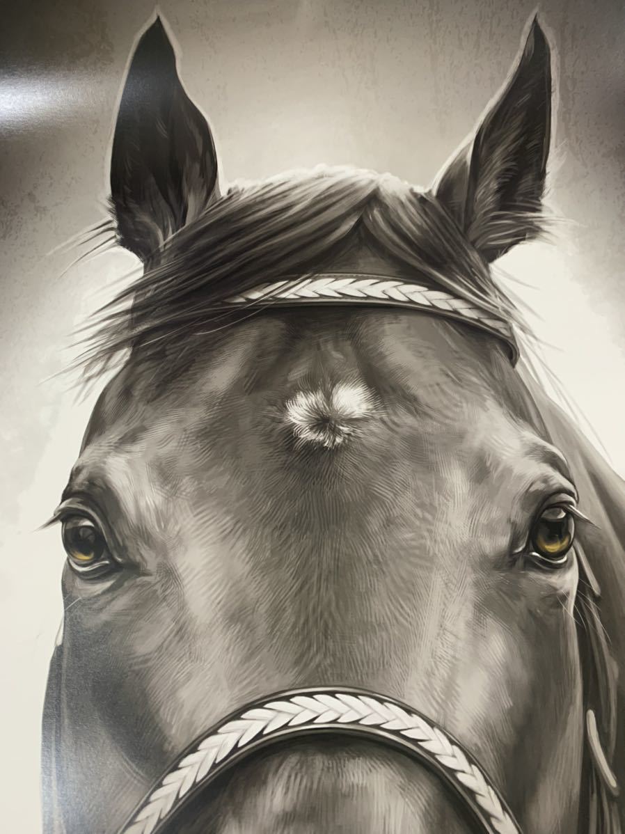 JRA競馬 英雄ディープインパクト イラスト印刷ポスター 武豊(競馬
