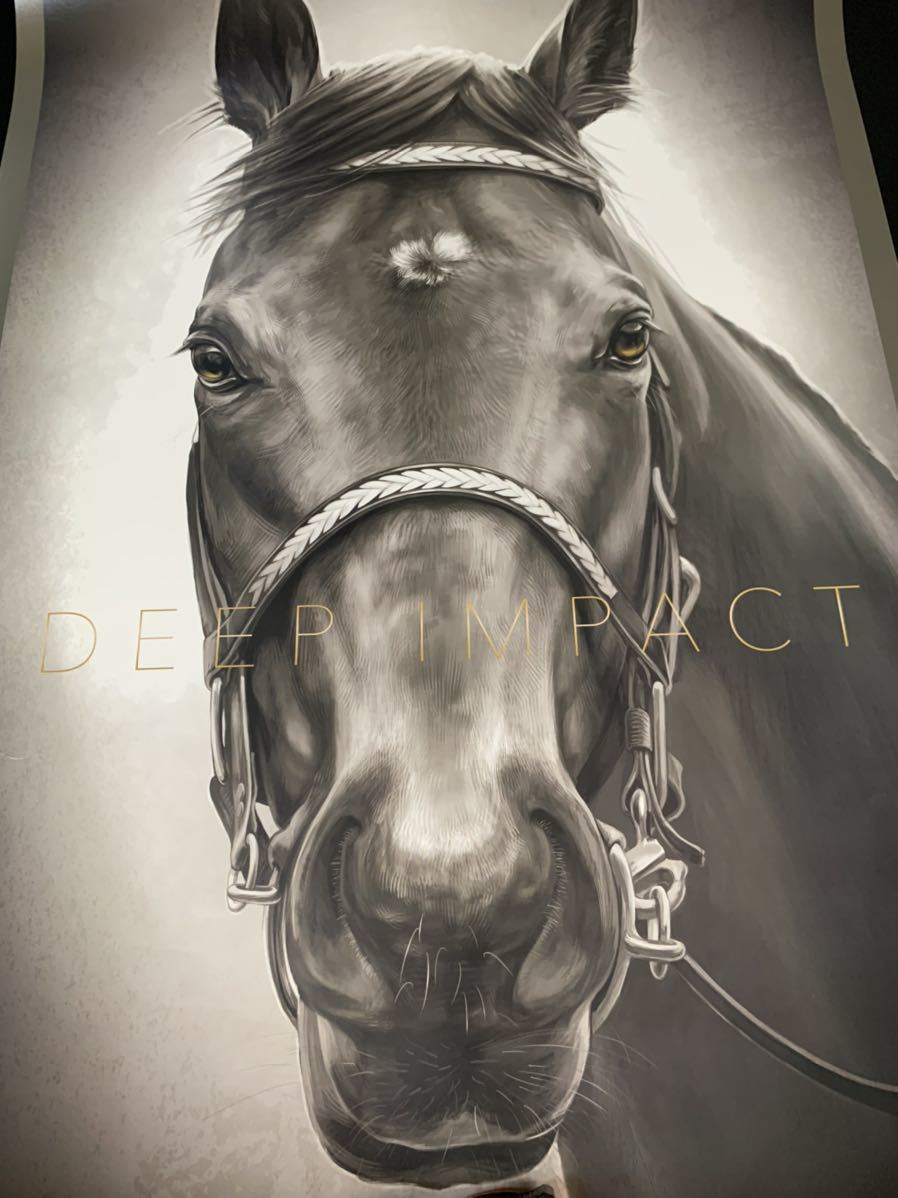 JRA競馬 英雄ディープインパクト イラスト印刷ポスター 武豊(競馬