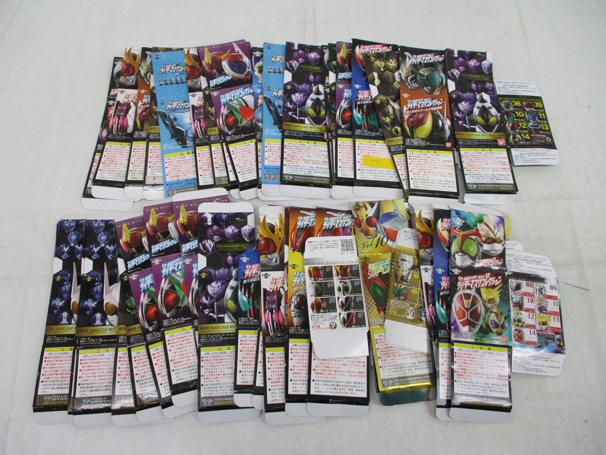 9919Y 仮面ライダー マスコレ 大量 100体 ☆ マスクコレクション 