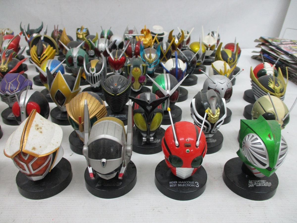 9919Y 仮面ライダー マスコレ 大量 100体 ☆ マスクコレクション 