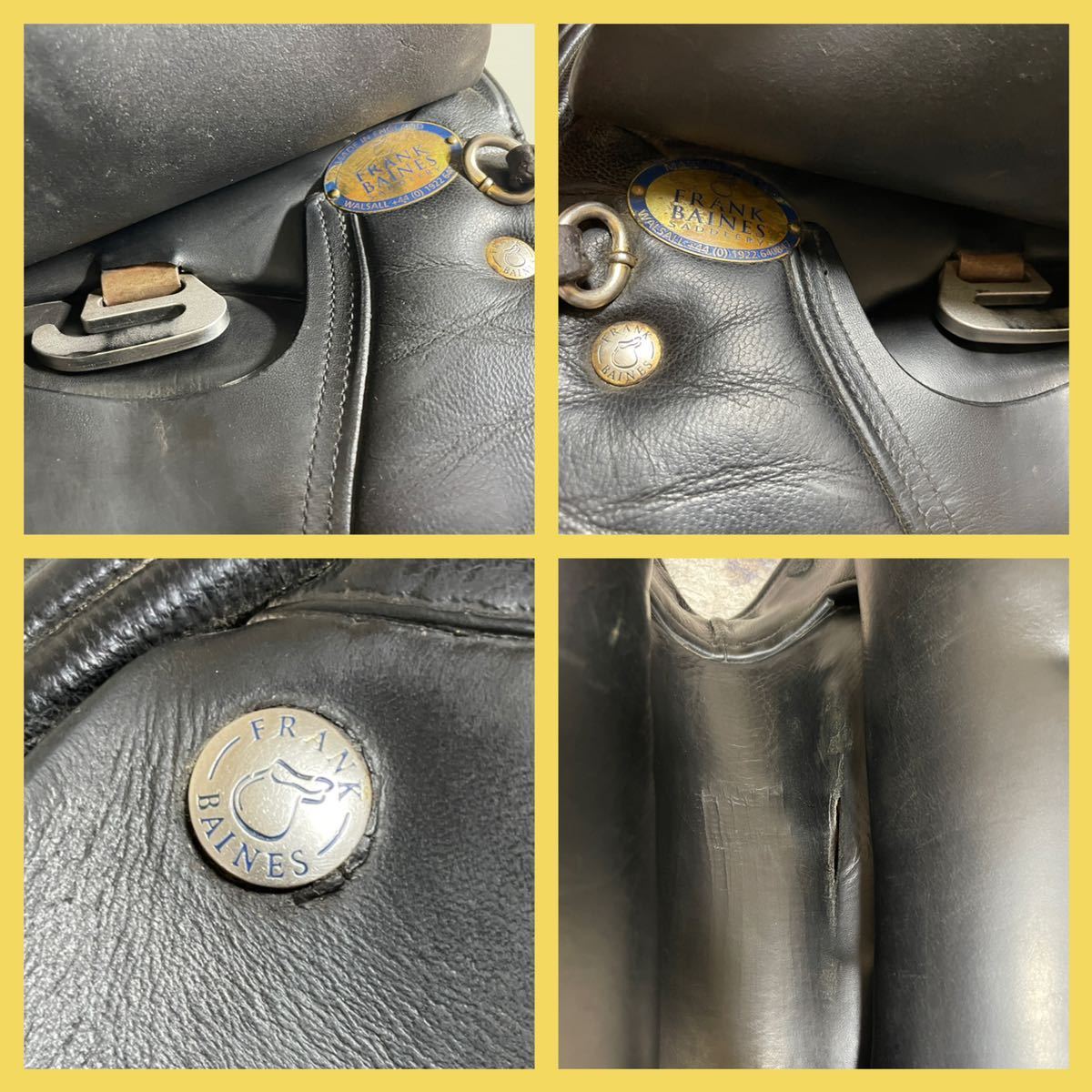 FRANK BAINES フランクベインズ 乗馬用鞍 16.5インチ 馬具 障害用鞍 本 