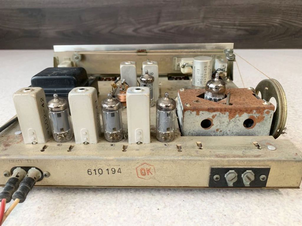 TRIO 真空管FMチューナー FX-6 説明書付き トリオ 受信OK ジャンク扱い