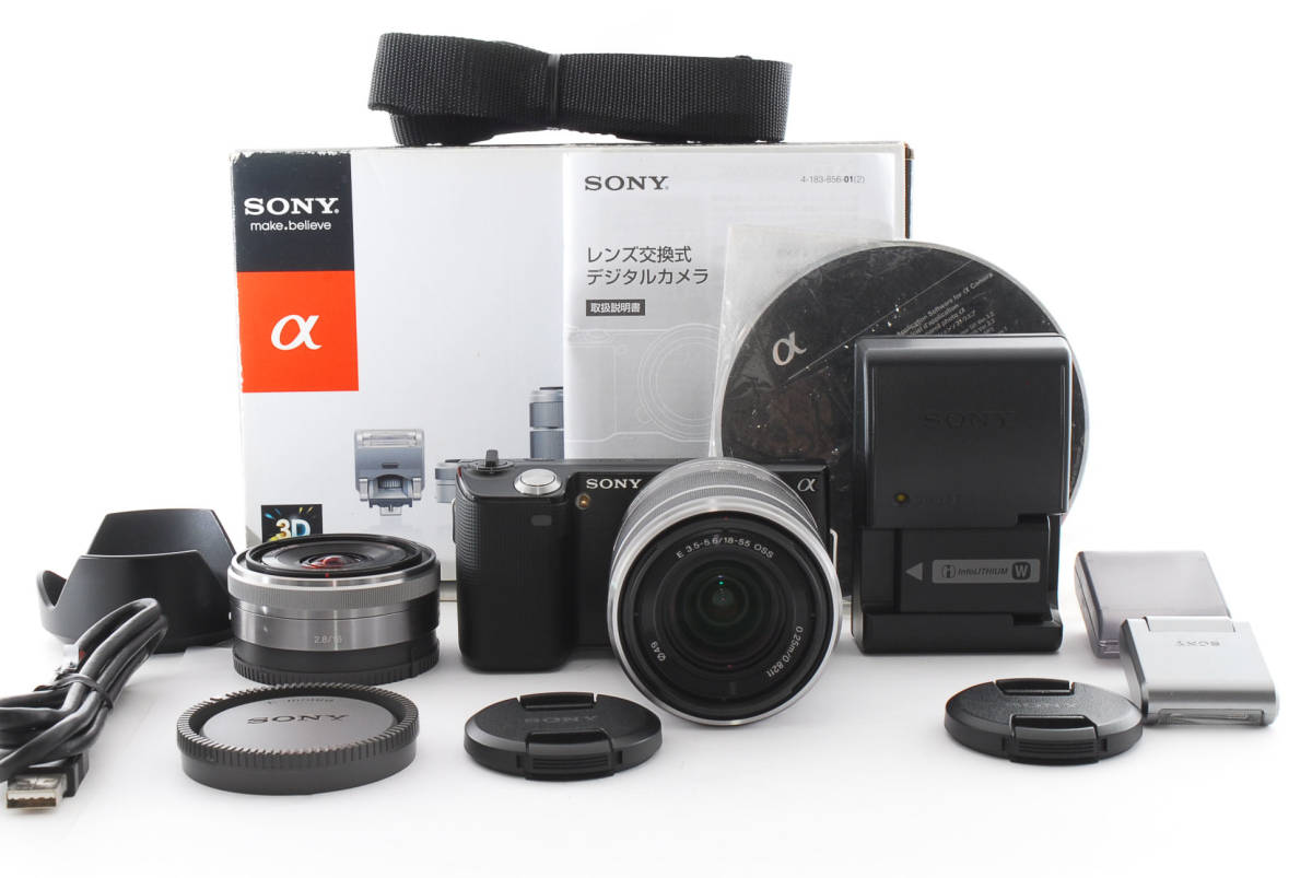 SONY NEX-5D ダブルレンズキット（レンズ2個）おまけ有り SONY α NEX