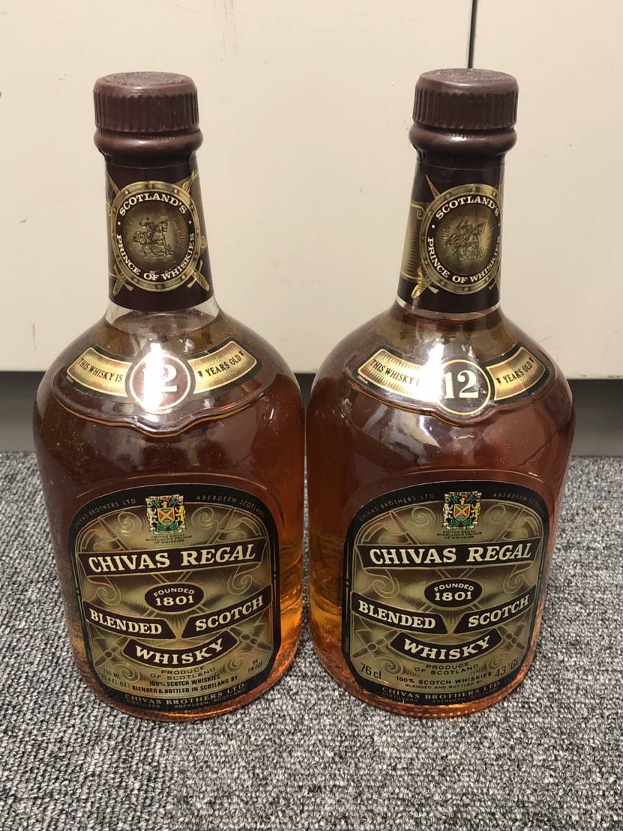 B-23 1円〜 CHIVAS REGAL シーバス リーガル 12年 2本セット SCOTCH