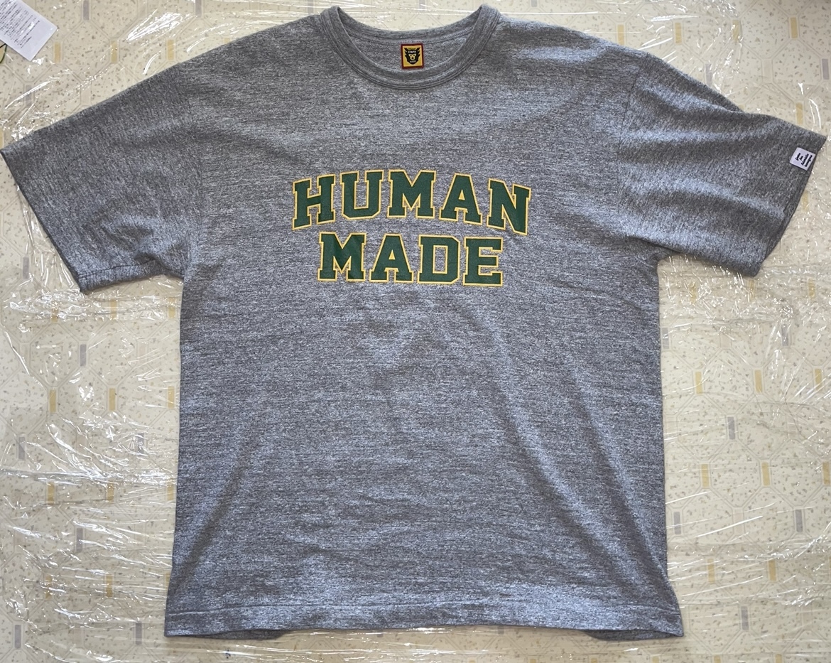 人気SALE，大人気 超 2022ss HUMAN MADE ヒューマンメイド 両面プリントロゴTシャツ2XLグレー◯ NIGOアベイシングエイプKENZO(XLサイズ以上)｜売買されたオークション情報、yahooの商品情報をアーカイブ公開 - オークフ 男性用