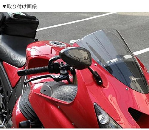 zzr1400 .ZX-14用 TWR製 (SIMOTA OEM生産) オーバルカーボンミラー