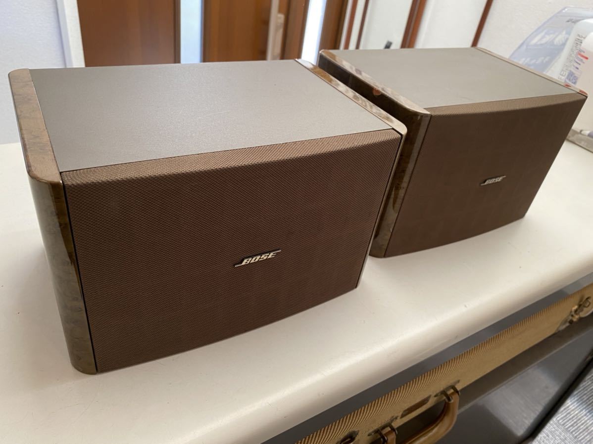 bose121スピーカー ブラウン BOSE 121 スピーカー 木目ブラウン色 USA製左右セット 繊細なサウンド