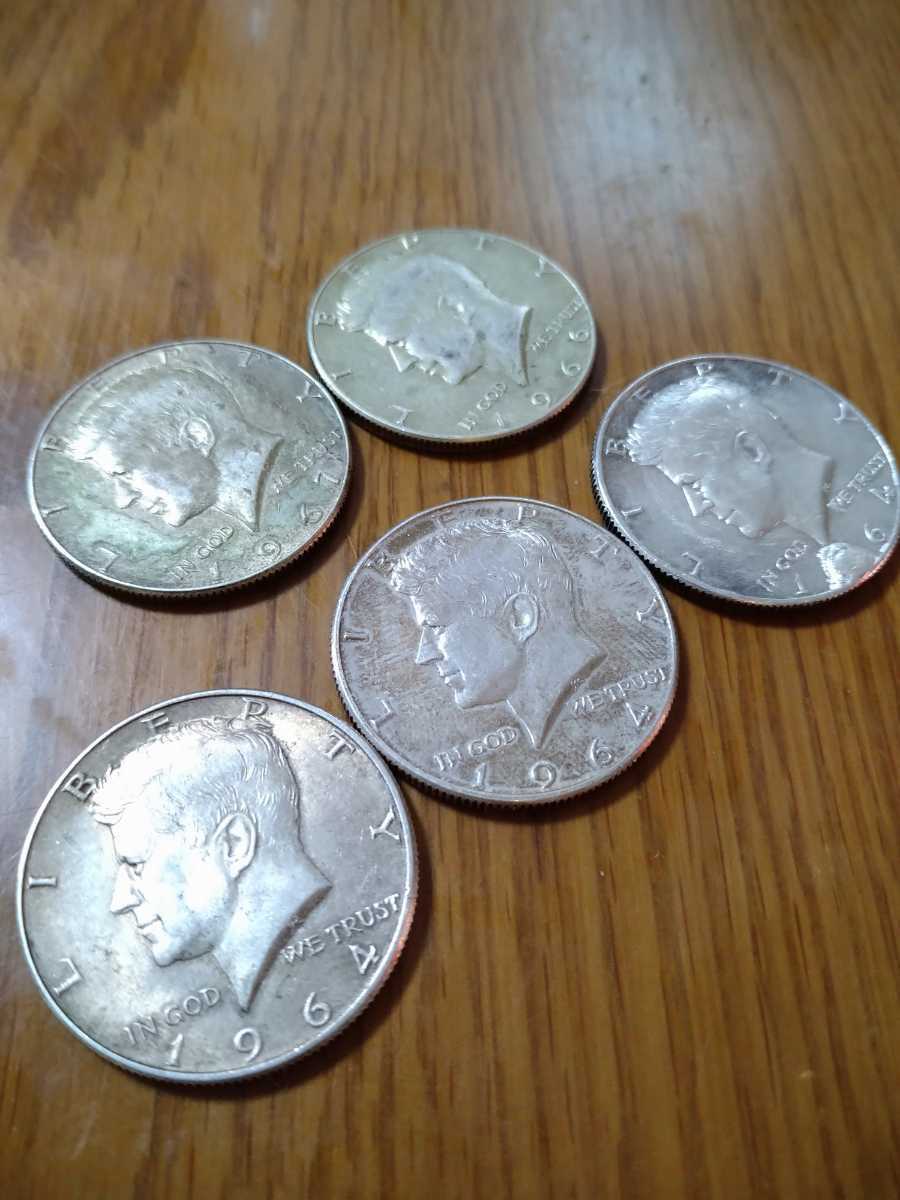 1964年 ケネディ 銀貨 50セント銀貨 90%][weight ケネディハーフダラー