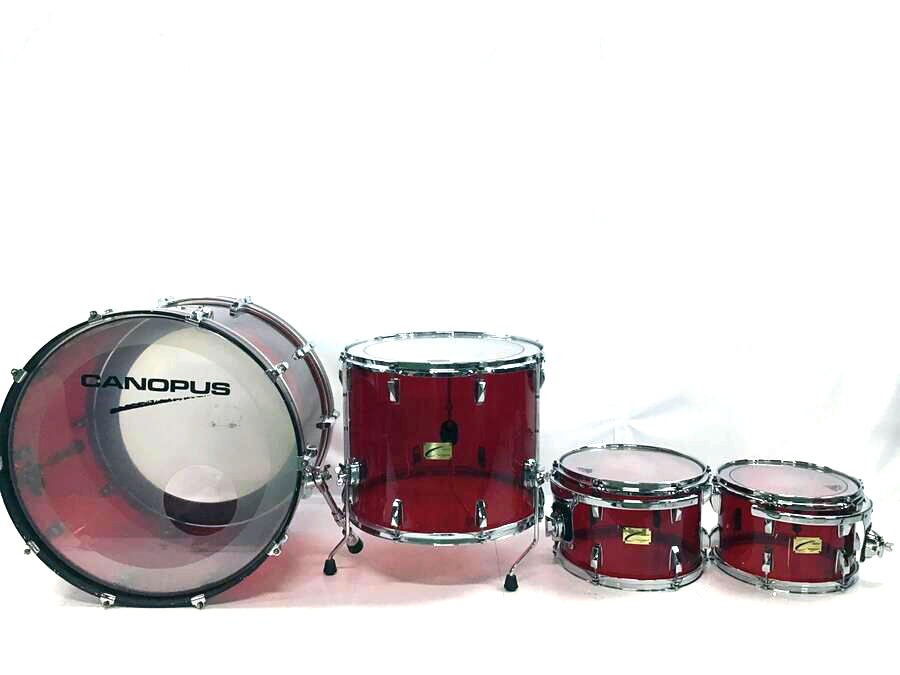 CANOPUS カノープス カスタム 24，12，13，18 ドラムセット クリア