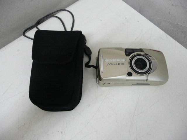 26)♪OLYMPUS オリンパス μ（mju:）ミュー Ⅲ 120 コンパクトカメラ