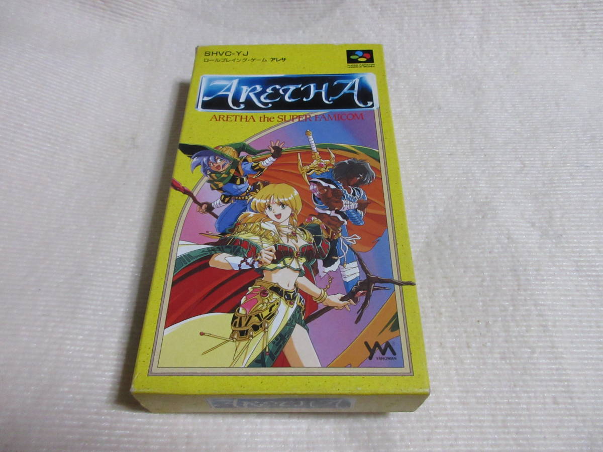 ☆即決送料込み SFC アレサ ARETHA 箱説葉書付き スーパーファミコン