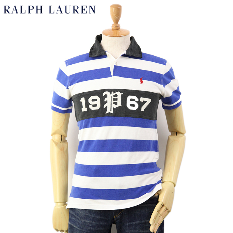 新品 アウトレット A703 Sサイズ 半袖 ポロシャツ ポニー polo ralph lauren ポロ ラルフ ローレン ボーダー ラガー