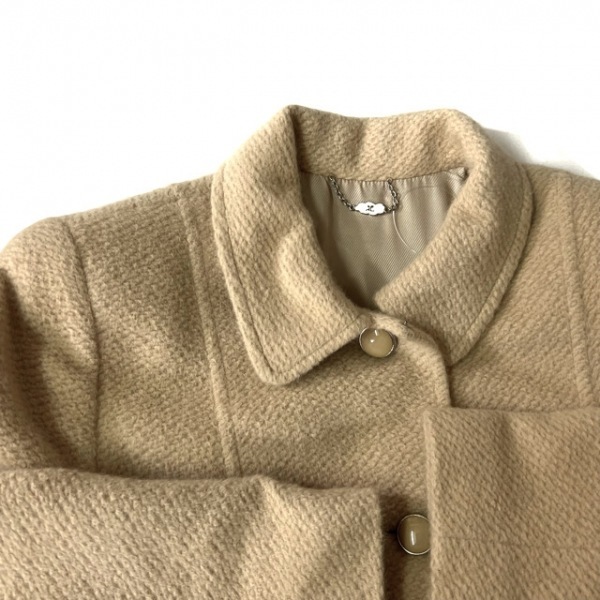 クレージュ COURREGES サイズ11AR M - ベージュ レディース 長袖/冬 コート クレージュ サイズ11AR M ダークネイビー 長袖&frasl;リボン&frasl;冬 入卒式フォーマル
