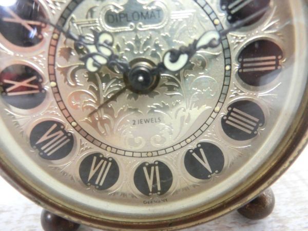 diplomat ドイツ アンティーク置き時計｜ファッション