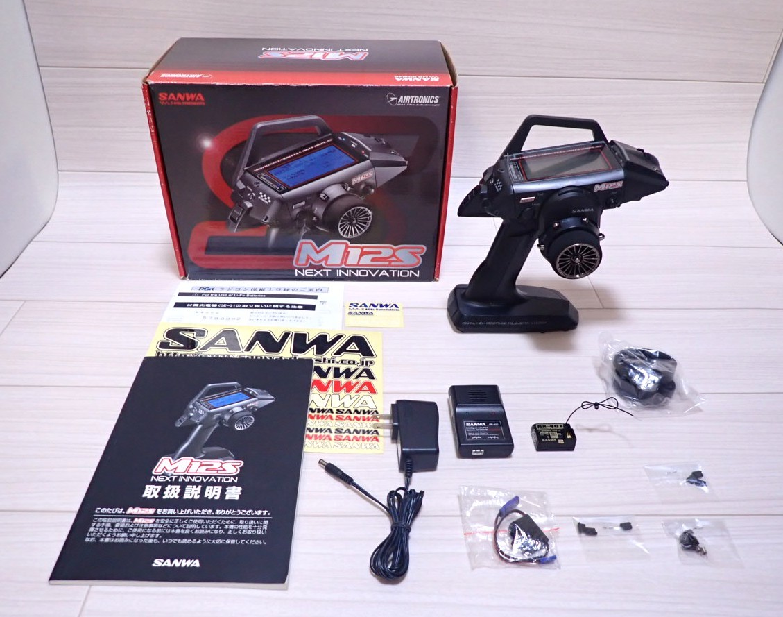 サンワ プロポ M12S RX461 2.4GHz 送受信機セット 箱説明書付