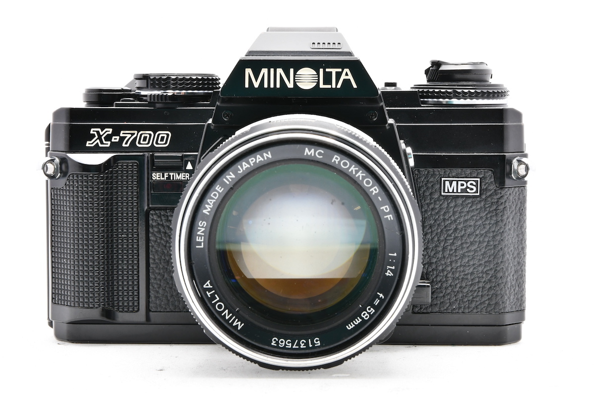 w*4様 MINOLTA X-700 MC ROKKOR-PF 1:1.4 f= MINOLTA X-700 MPS + MC ROKKOR-PF 58mm F1.4 ミノルタ フィルムカメラ
