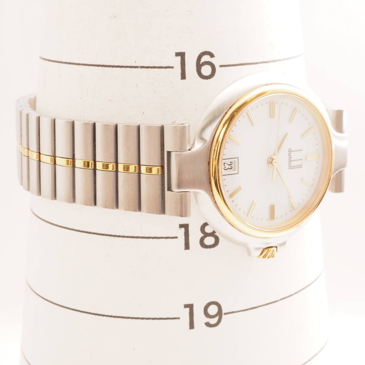 ダンヒル ミレニアム QXRM dunhill QUARTZ デイト クォーツ コンビ 