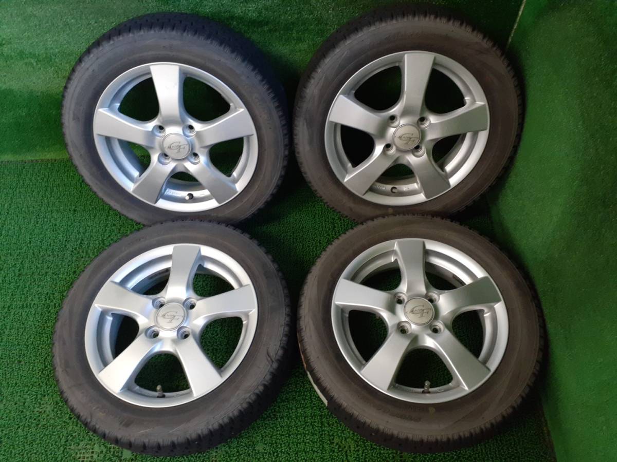 ヨコハマ iG10 155/65R14 社外 汎用ホイール付溝有タイヤ4本 履き潰しにも 中古 売切!!