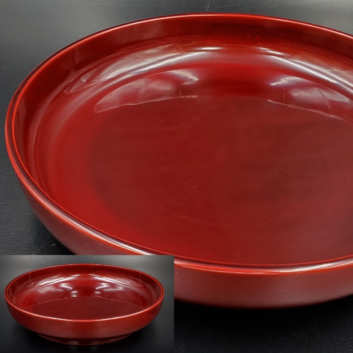 宝蔵】輪島塗 溜塗 盛器 菓子盆 26.5cm 煎茶道具 未使用品 2026年最新