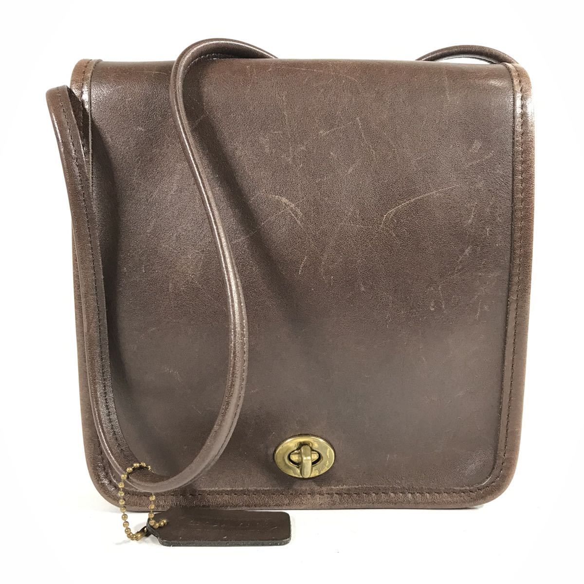  コーチ 本物 COACH ショルダーバッグ 9620 オールドコーチ 茶 ターンロック 斜め掛け ポシェット 本革 レザー メンズ レディース USA製(その他)｜売買されたオークション情報、yahooの商品情報を かばん、バッグ