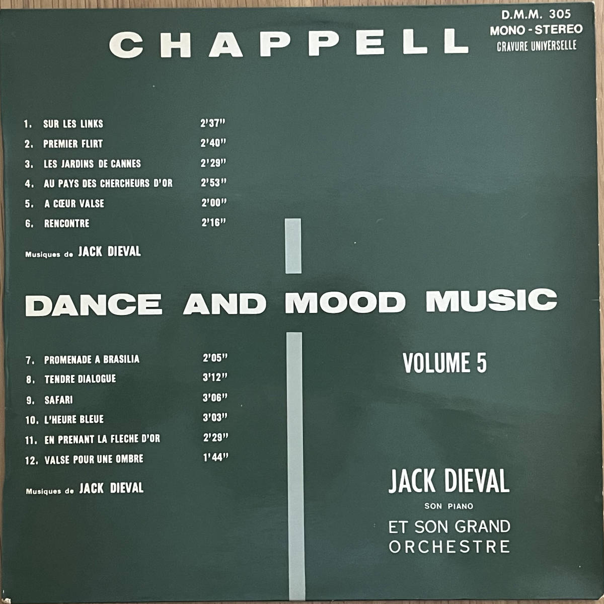  激レア ORG Jack Dieval Son Piano Et Son Grand Orchestre - Dance And Mood Music Volume 5 検/オルガン サバービア(ジャズ一般)｜売買されたオークション情報、yahooの商品情報をアーカイブ公開 - オークファン ジャズ一般