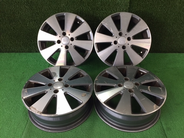 大阪HM0730☆WARWIC G.E.O 15x5J+45 4H/100 中古 ホイールのみ4本 15