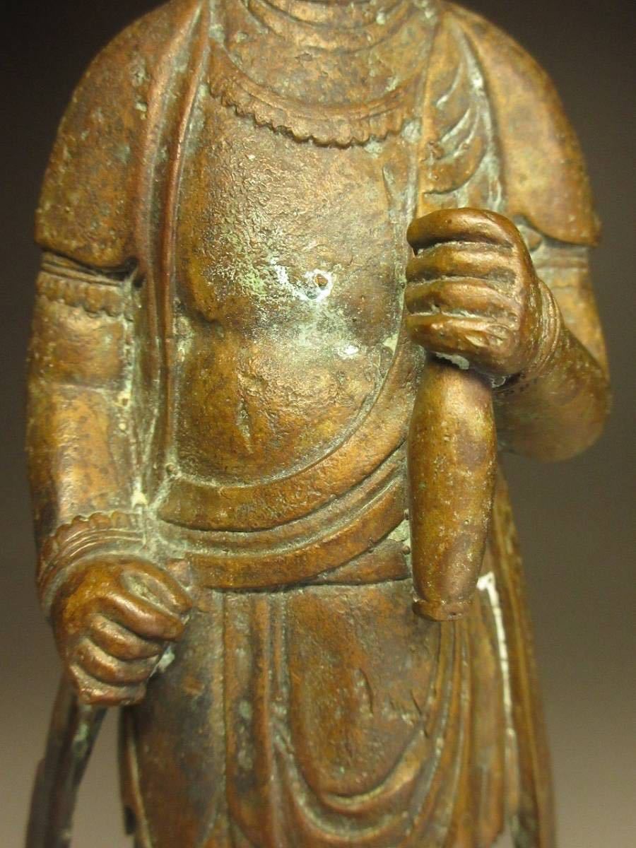 仏教美術 十一面観音立像 古銅製 十一面千手観音像 特大74cm 10kg 文化