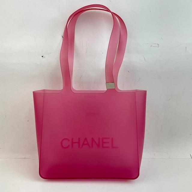 CHANEL シャネル ラバー ショルダーバッグ クリア レディース ブランド