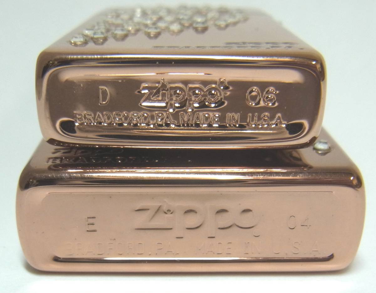 ZIPPO ジッポ ペア ハートストーン BRADFORD.PA ハート木箱ケース入り 