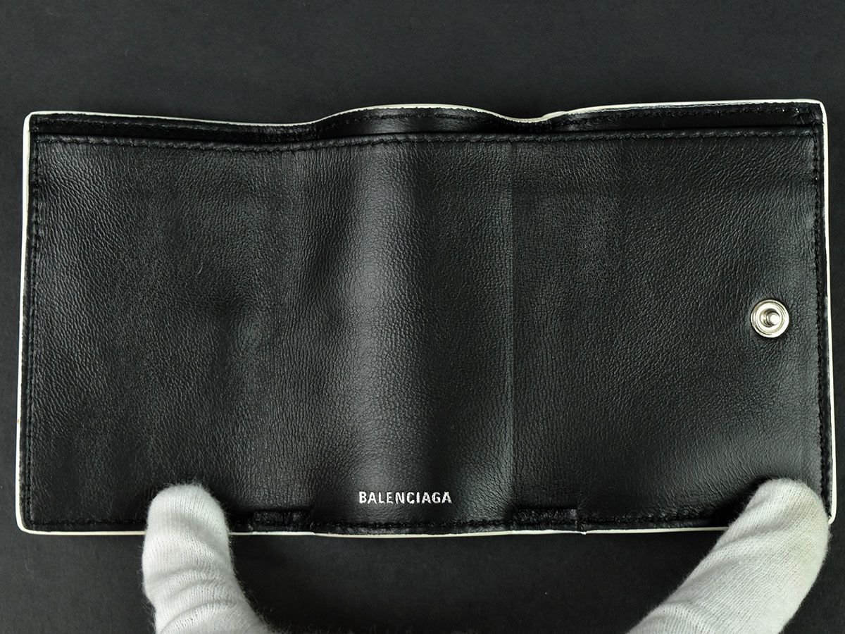 美品 BALENCIAGA エブリデイ ミニウォレット 三つ折り財布 ピンク 