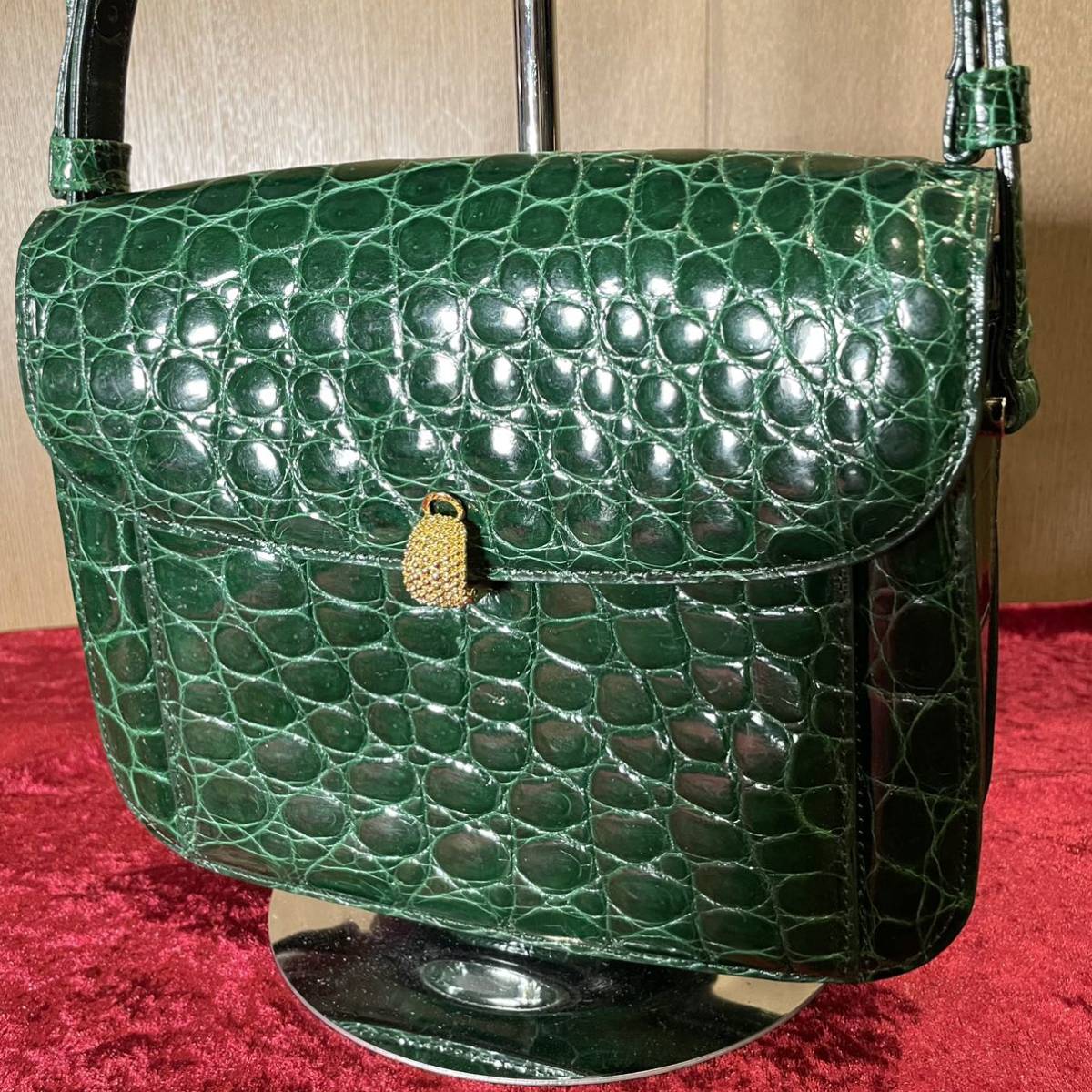 1000円〜 高級 crocodile クロコダイル リアルクロコ 本クロコ ワニ革