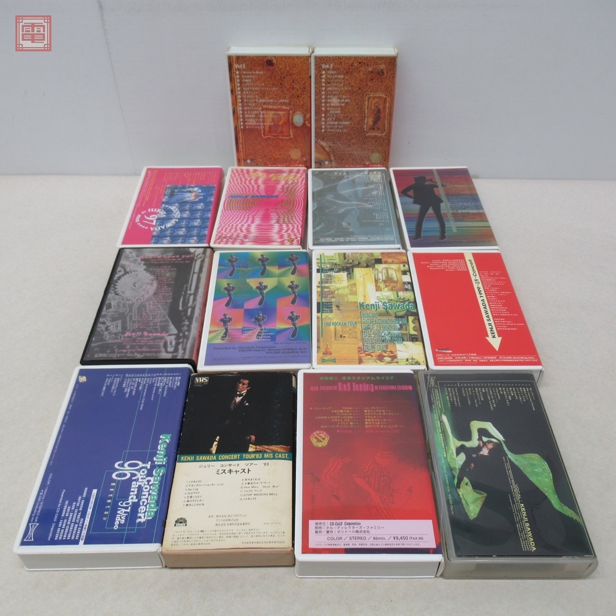 沢田研二 コンサート VHS/ビデオテープ まとめて14本セット 武道館 