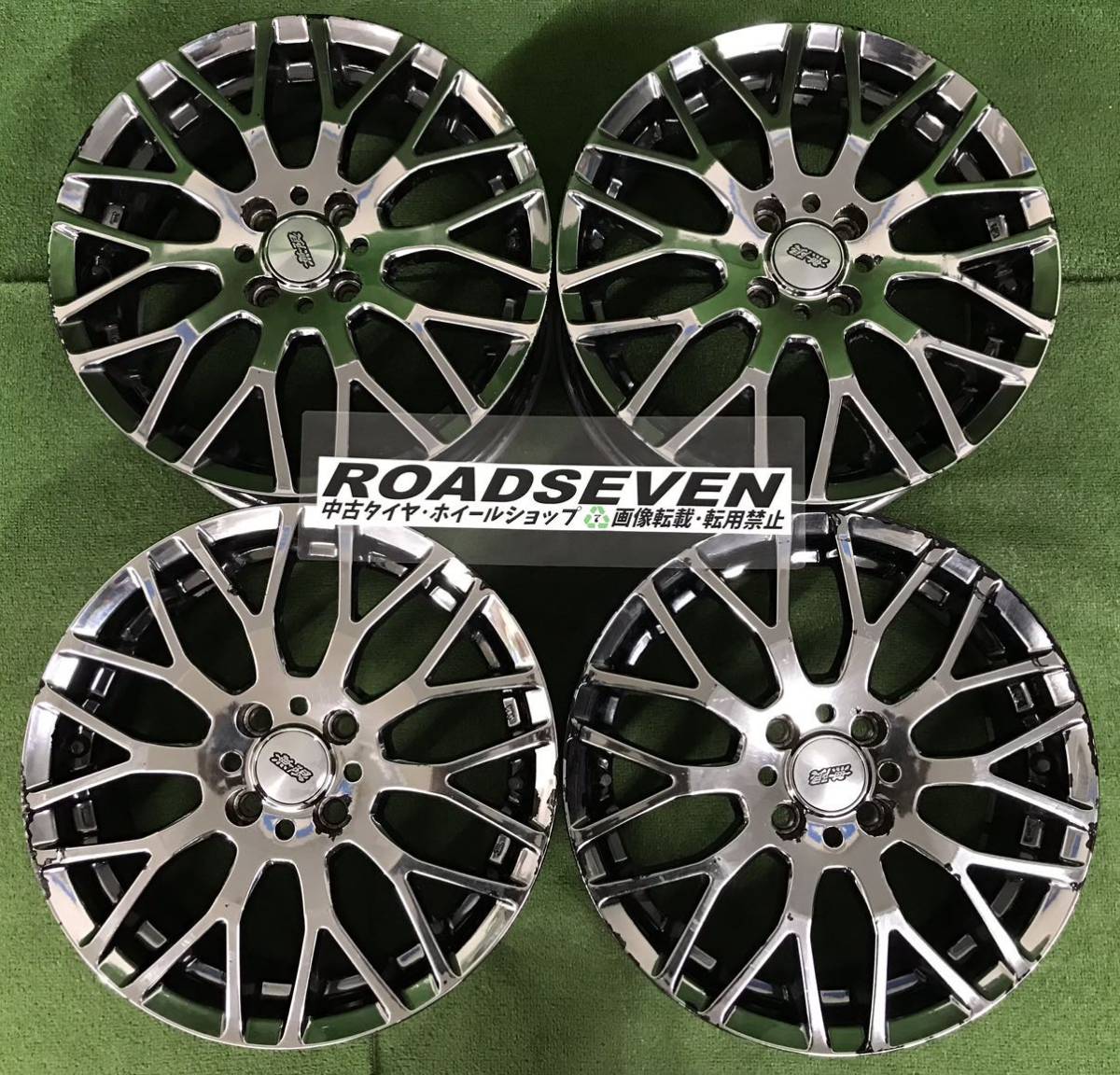 ☆無限 MUGEN XJ メッキ系 16インチ 100/4H ☆16×6.5J +55 PCD100 4穴  