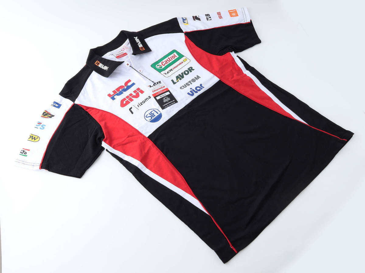 ★本物・正規品 【HONDA LCR】カル・クラッチローモデル ポロシャツ【M】 （検：Cal Crutchlow motogp World Super Bike CBR 1000 RR）