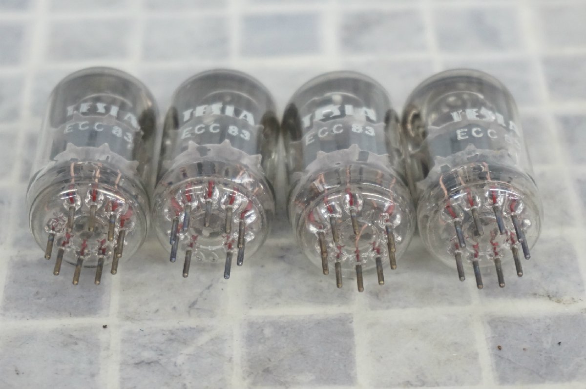[SK] [a612260] ① 未使用品 TESLA テスラ ECC83 真空管 4本セット 元箱付き : J1772 テスラ（Tesla）- TSF 21インチ ピックアップ