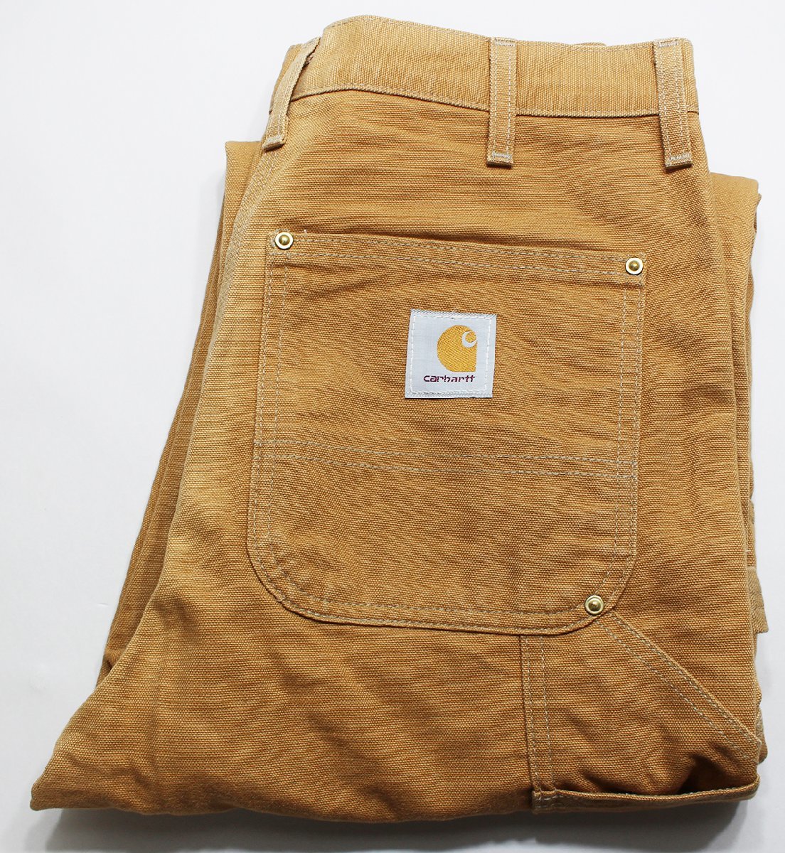 Carhartt Duck Painter Pants, Men's, W32 equivalent cotton ocher yellow type Vintage Second Hand