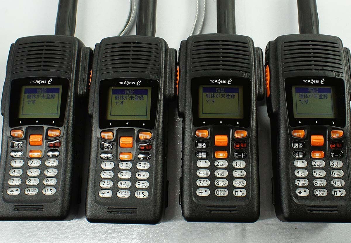 通電確認のみ 4台セット Panasonic mcAccess e MCA無線 EK-6175A 業務