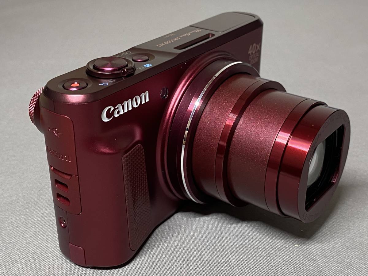 Canon キヤノン PowerShot SX720 HS レッド（バッテリー2個・純正 
