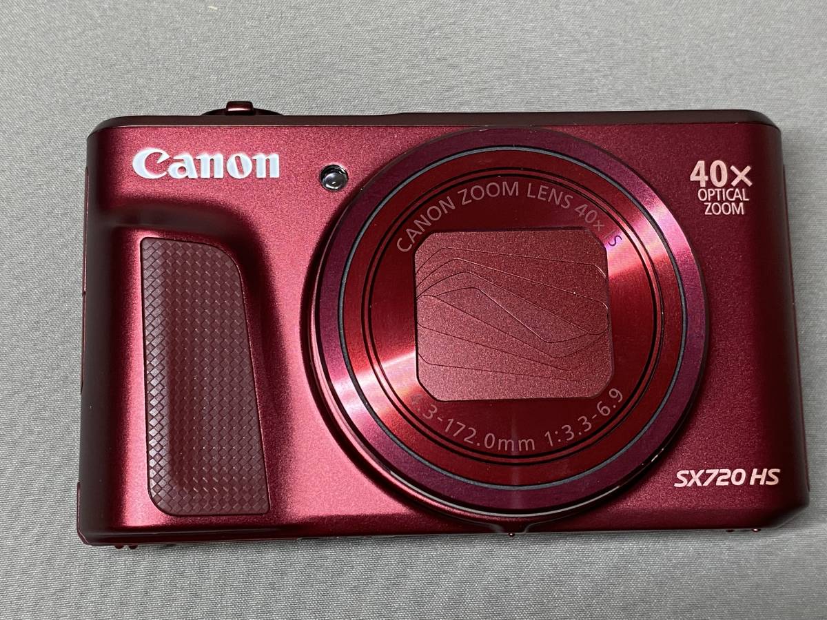 Canon キヤノン PowerShot SX720 HS レッド（バッテリー2個・純正 