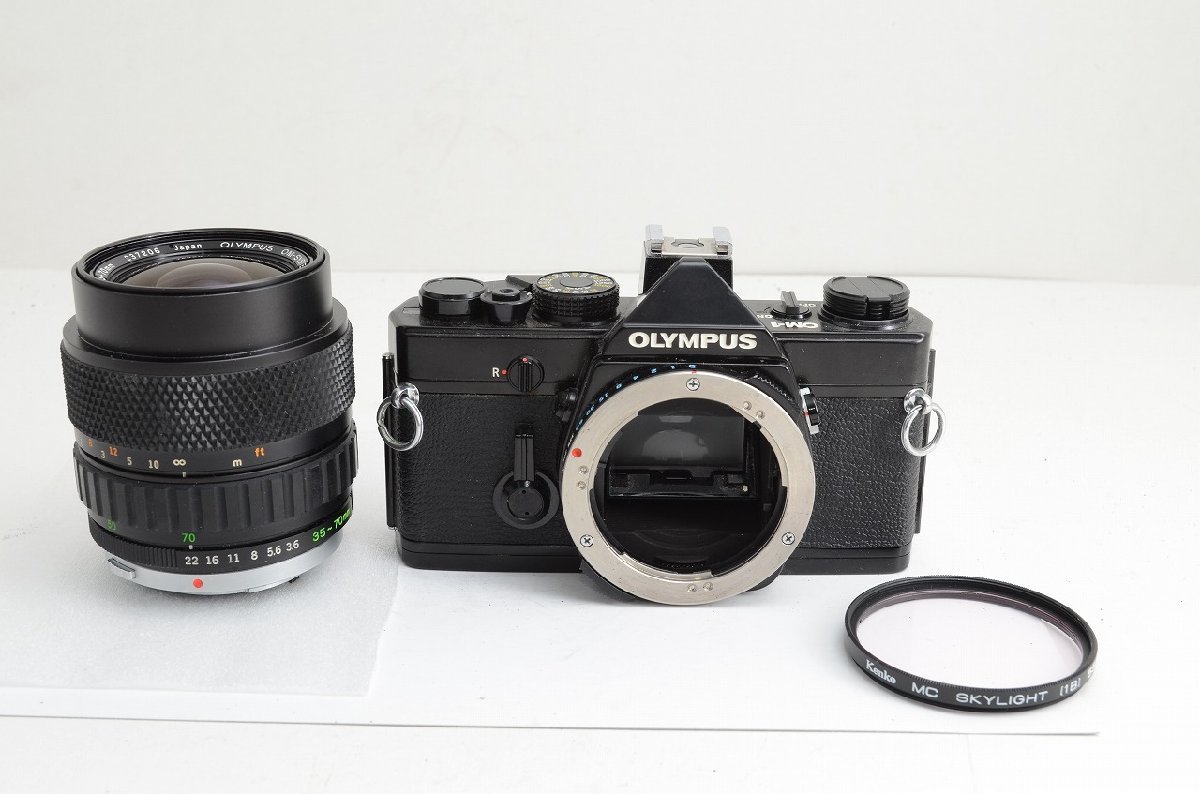アルプスカメラ】 ジャンク品 OLYMPUS オリンパス OM-1 + OM-SYSTEM 