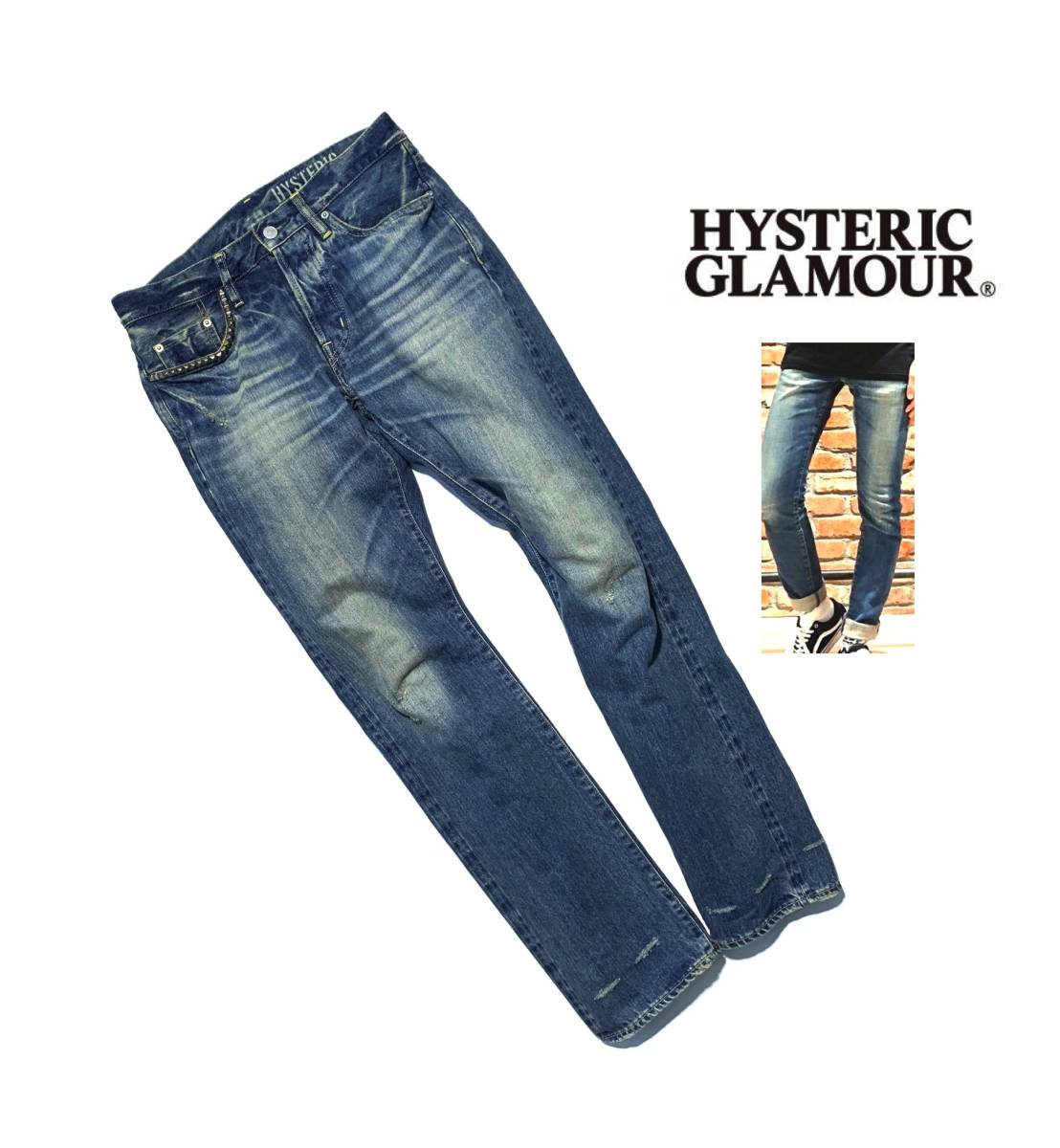 名作【定価3.1万】HYSTERIC GLAMOUR ヒステリックグラマー SP加工 