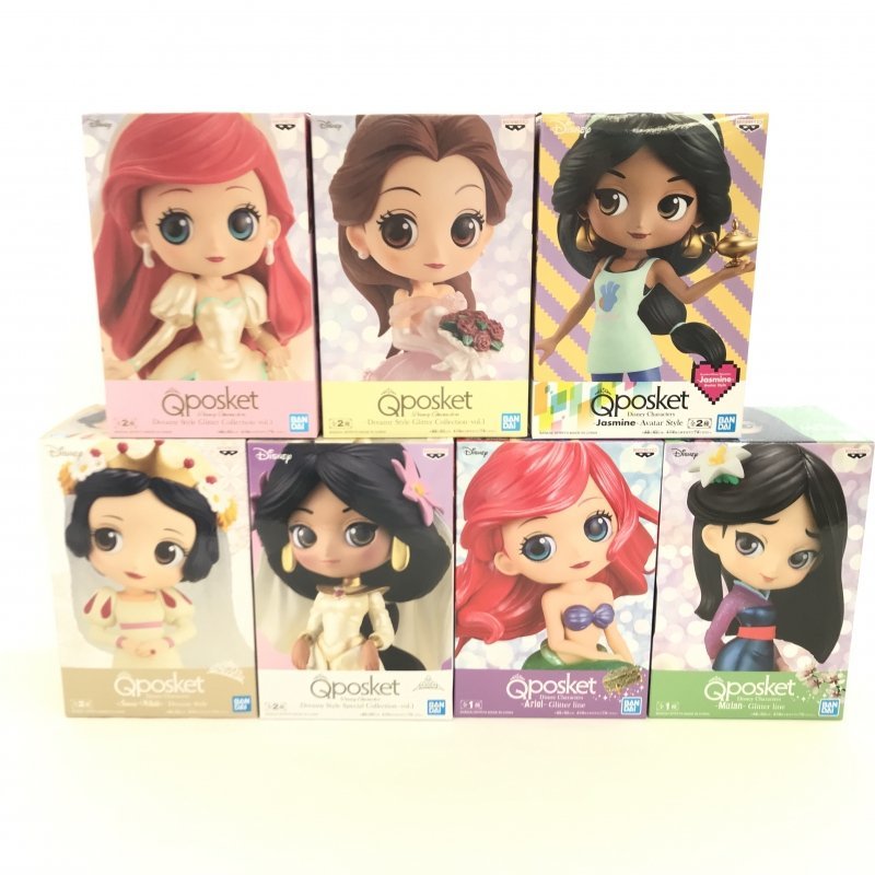 低価，格安 Ｑｐｏｓｋｅｔ ７体セット ディズニープリンセス 白雪姫 ムーラン ベル ジャスミン フィギュア/218(コミック、アニメ)｜売買されたオークション情報、yahooの商品情報をアーカイブ公開 - オ その他