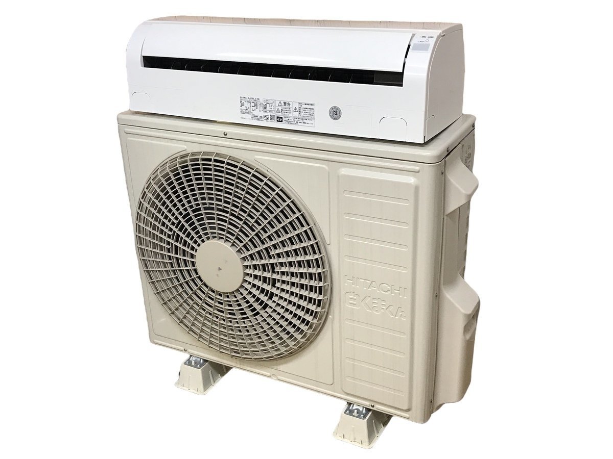 美品】HITACHI 日立ルームエアコン 室内機RAS-AJ56L2（W） 室外機RAC 