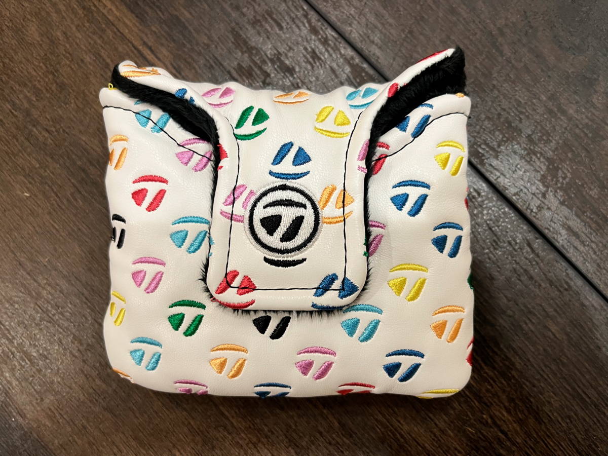 【ラスト1個希少品】新品 テーラーメイド 限定ヘッドカバー パター用 スパイダー用 マルチカラーマグネット開閉 送料無料_2